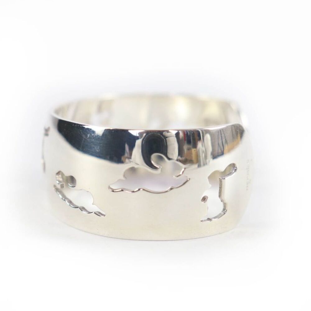 Hermès Rabbit Motif Silver 925 Bracelet - Picture 2 of 6